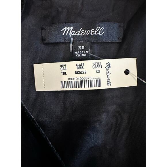 Madewell Velvet Ruffle Mini Dress - Picture 7 of 7